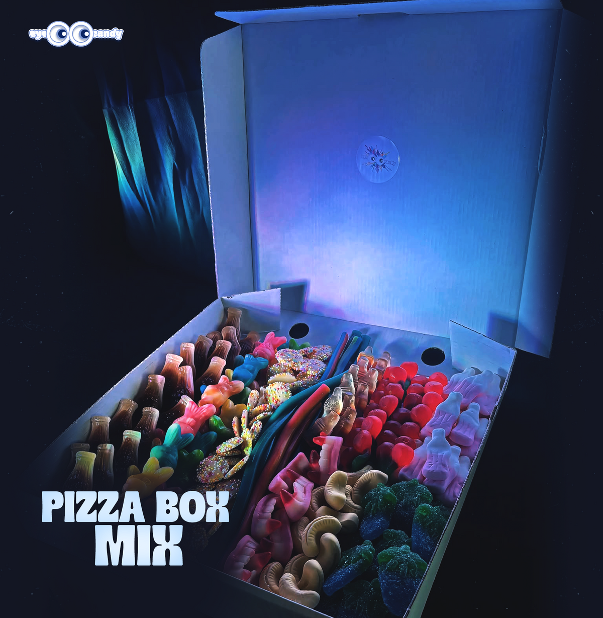 Customised Pizza Box Filled With Sweets