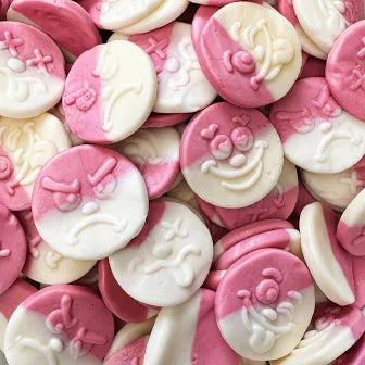 Vanilla & Raspberry Foam Smileys